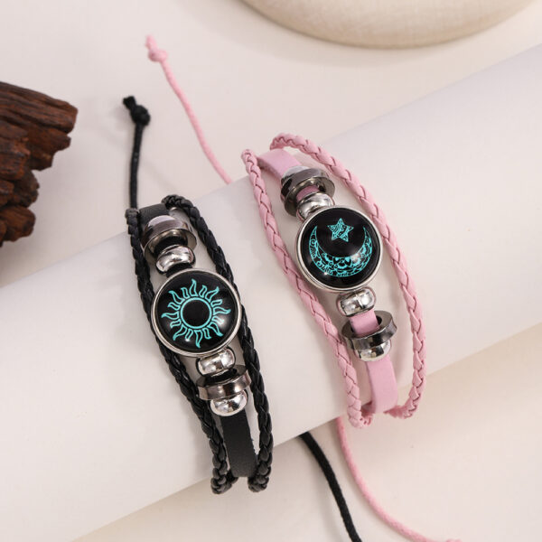 Sun & Moon Matching Couple Bracelet Set (2pcs)