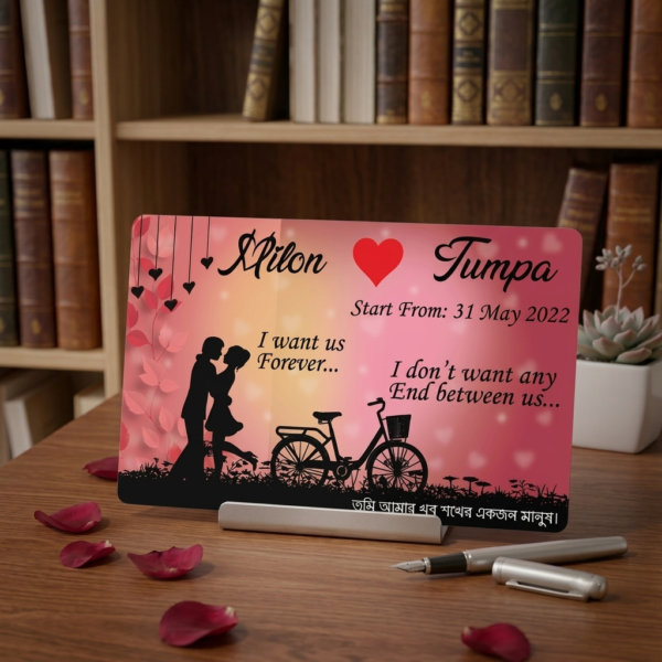 Custom PVC Couple Card – Premium Photo Print with Personalised Design