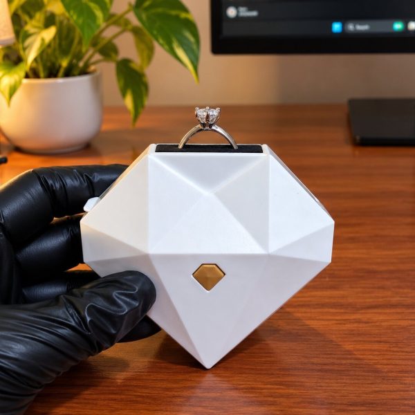 Heart Shaped Automatic Proposal Ring Box